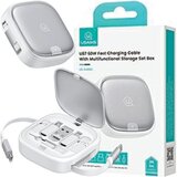 Usams 3V1 MICROUSB USB-C ZVILNI KABEL ZA LIGHTNING 60W SREBRN S ŠKATLO, (21980409) | Shoptok.si
