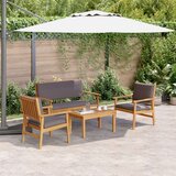 vidaXL Vanjski set kauča Set od 4 Nauljeni završetak Čvrsto drvo akacije | shoptok.hr