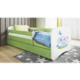 HAPPYKIDS OTROKA POSTELJA DREAMY SLONEK (VE BARV IN DIMENZIJ)-Zelena-80x160 | Shoptok.si