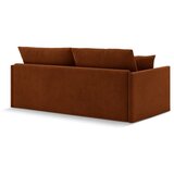 Cosmopolitan Design Žametna raztegljiva sedežna garnitura v barvi terakote 209 cm Shannon – | Shoptok.si