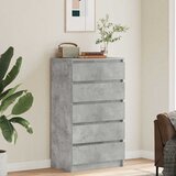  Ladičar siva boja betona 60 x 36 x 103 cm od konstruiranog drva | shoptok.hr