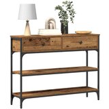  Konferencijski stol stari drvo 100x25x75 cm inženjerska drva i čelik | shoptok.hr