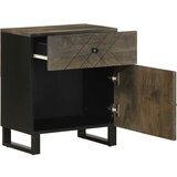 Maison Chic Nočna omarica - Nočna miza črna 50x33x60 cm trden mangov les, (21688873) Cene