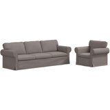 SOFA 2 pcs Sivo-smeđa - Sivo-smeđa 1 sjedalo +3 sjedala (210 cm) | shoptok.hr