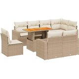 Maison Chic Seti vrtnega pohištva - Vrtna garnitura 9-delna z blazinami bež poli ratan, (21804537) | Shoptok.si
