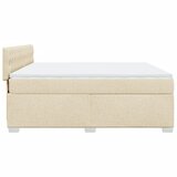  Krevet s oprugama i madracem krem 180x200 cm od tkanine | shoptok.hr