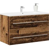 Ormarić za umivaonik u kupaonici, staro drvo, 80 x 38,5 x 48 cm, inženjerski drvo | shoptok.hr