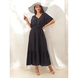 Resti Women's midi dress with short sleeves and decorative buttons Cijene