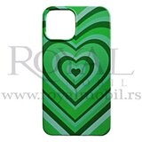 futrola soft print heart za iphone 13 pro max (6.7) zelena Cene