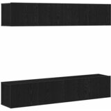  Set TV komoda Zidne 4 pcs Crni hrast 80 x 30 x 30 cm | shoptok.hr