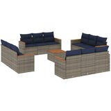 vidaXL 13-delni vrtni komplet sedežnih garnitur z blazinami siv poli ratan, (5000294488) | Shoptok.si