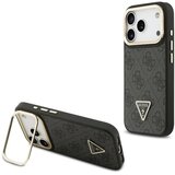  Maska za iPhone 17 Pro Guess 4G PU Triangle Logo & Stand Camera Magsafe crna Cene