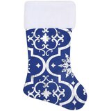  Luksuzna podloga za božićno drvce s čarapom plava 90 cm tkanina | shoptok.hr