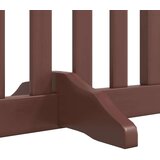 vidaXL Ograda za pse z vrati zložljiva 6 panelov rjava 480 cm les | Shoptok.si