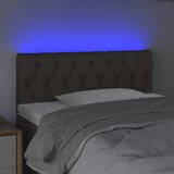  LED uzglavlje smeđesivo 90 x 7 x 78/88 cm od tkanine | Eponuda.com