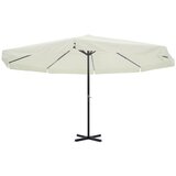 vidaXL Senčnik Bele Barve Aluminij 500 cm Cene