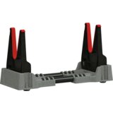 vidaXL Naslon za streljanje Siva 46 x 14 x 19.5 cm Plastika | Shoptok.si