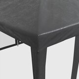 Šator za zabave 10 mrežastih bočnih zidova antracit 6x4 m HDPE | shoptok.hr