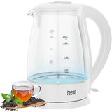 Teesa električno kuhalo za vodu, staklo, 2200 W, bijelo, 1,7 L | shoptok.hr