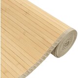  Tepih pravokutni svijetli prirodni 80 x 1000 cm od bambusa | shoptok.hr
