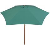  Suncobran 270 x 270 cm s drvenim stupom zeleni | Eponuda.ba