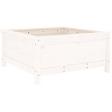  Vrtna sadilica bijela 82,5 x 82,5 x 39 cm od masivne borovine | shoptok.hr