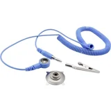 ESD kabel za uzemljenje 3.00 m stezaljka, pritisni gumb 10 mm, priključak, krokodilska stezaljka