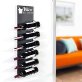 Hanah home dekorativni metalni stalak za vino Vın Hld-3013, crni Cene