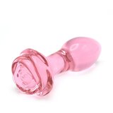 Kiotos glass plug rose pink Cene