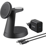 Anker MagGo brezžično polnilno stojalo 3v1, črno | Shoptok.si