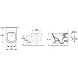 Villeroy Boch 5684HRR1 Architectura Combi-Pack CeramicPlus viseča WC školjka z WC desko s počasnim zapiranjem | Shoptok.si