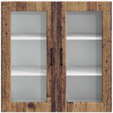  Zidni stakleni ormarić PORTO Staro drvo 80 x 31 x 80 cm | Eponuda.com