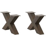  Noge kavne mize v obliki črke X 2 kosa 50x(30-31) cm jeklo, (22094571) | Shoptok.si