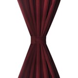  2 kom Bordo Mikro-Satenska Zavjesa s Tregerima 140 x 245 cm | Eponuda.ba