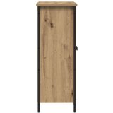 vidaXL Sideboard Artisan Oak Šperploča i metal Srednji | shoptok.hr