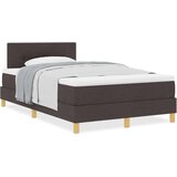 Box Spring postelja z vzmetnico Temno rjava 120x200 cm Tkanina, (22081181) | Shoptok.si