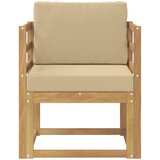  2 Komad Set vanjskih sofa Poliester Bijela i Bež | shoptok.hr