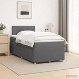  Boxspring krevet s madracem Tamnosiva 120 x 200 cm Tkanina | shoptok.hr
