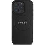 Guess Hrbtni ovitek za iPhone 16 Pro Max z Grainy Tekstura MagSafe, ?rna, (21749326) Cene