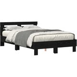  Krevetna konstrukcija Crni hrast 135 x 190 cm Konstruirano drvo | shoptok.hr