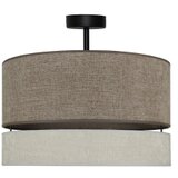  Duolla - Plafonski luster DOUBLE za površinsku montažu 1xE27/15W/230V pr. 40 cm braon/siva | Eponuda.com