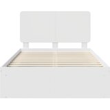  Krevetna konstrukcija Bijelo 120 x 200 cm Čvrsto borovo drvo | shoptok.hr