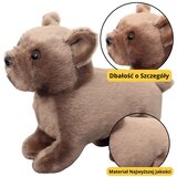 Plišana maskota mazni pas smeđi 19 cm | shoptok.hr