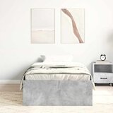  Okvir kreveta siva boja betona 100 x 200 cm | shoptok.hr
