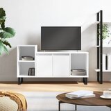 Maison Chic TV omarica - TV stojalo - Televizijska omarica visok sijaj bela 100x35x55 cm inženirski les, (21700076) | Shoptok.si