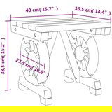  Vrtni tabure 40 x 36 5 x 38 5 cm od masivne jelovine | shoptok.hr