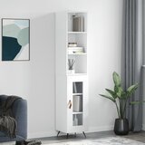 vidaXL Visoka komoda sjajna bijela 34 5x34x180 cm konstruirano drvo | shoptok.hr