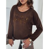 DStreet Bluzka damska oversize PERFSTYLE czekoladowa | Shoptok.si