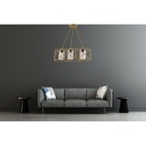 Opviq Dratrio Glass - Gold, Grey GoldGrey Chandelier Cene