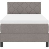 Box spring krevet Sivo-smeđa 100 x 200 cm tkanina | shoptok.hr